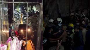 multi-storey 'chawl' collapses in Mankhurd