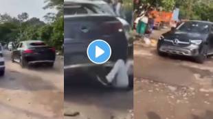 Chandigarh Mercedes Accident Viral Video