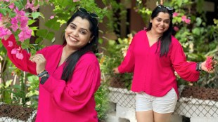 Chetana Bhat Pink Top Shorts Look