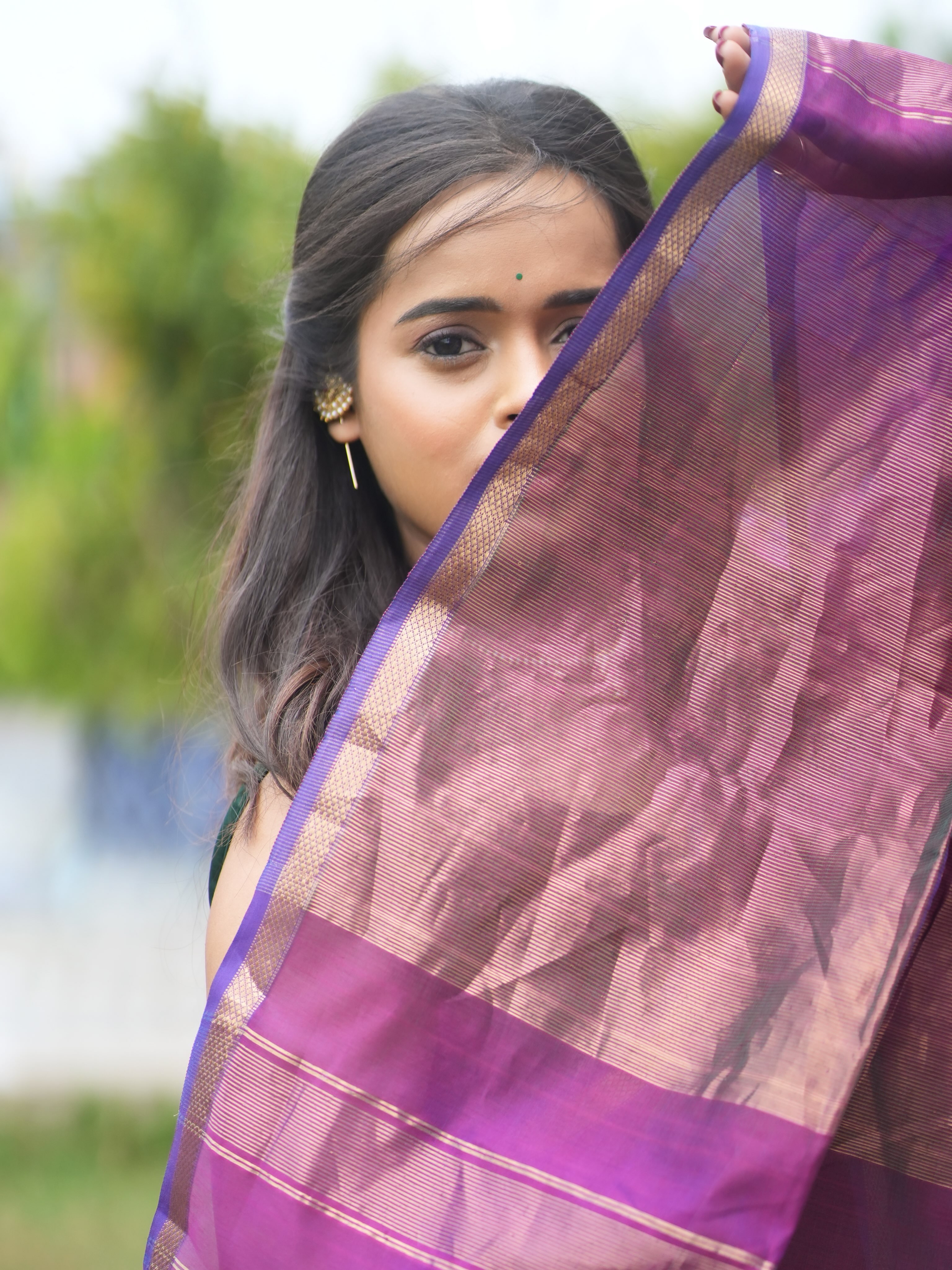 Chinmayee Salvi Maheshwari Saree Look