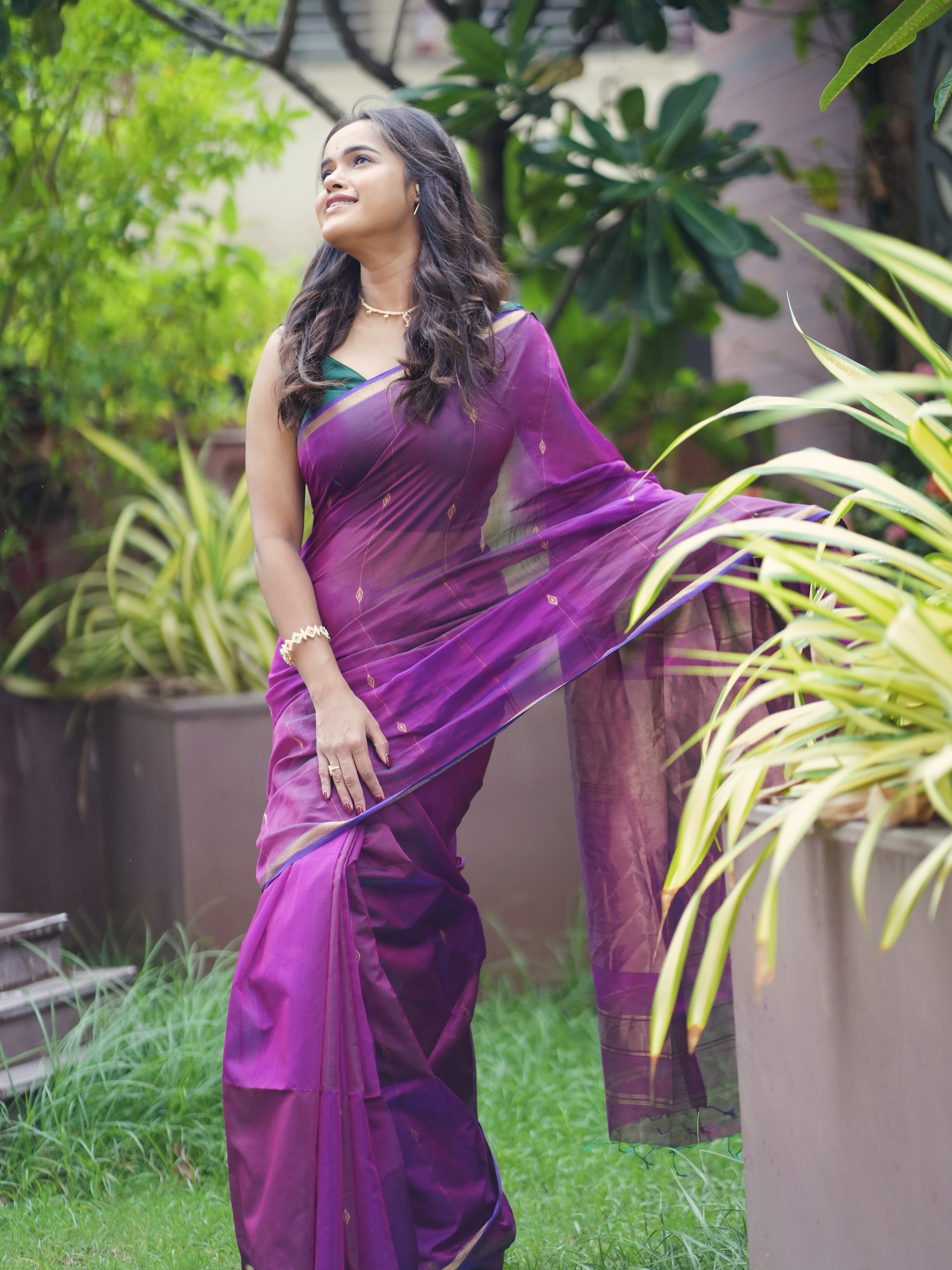 Chinmayee Salvi Maheshwari Saree Look