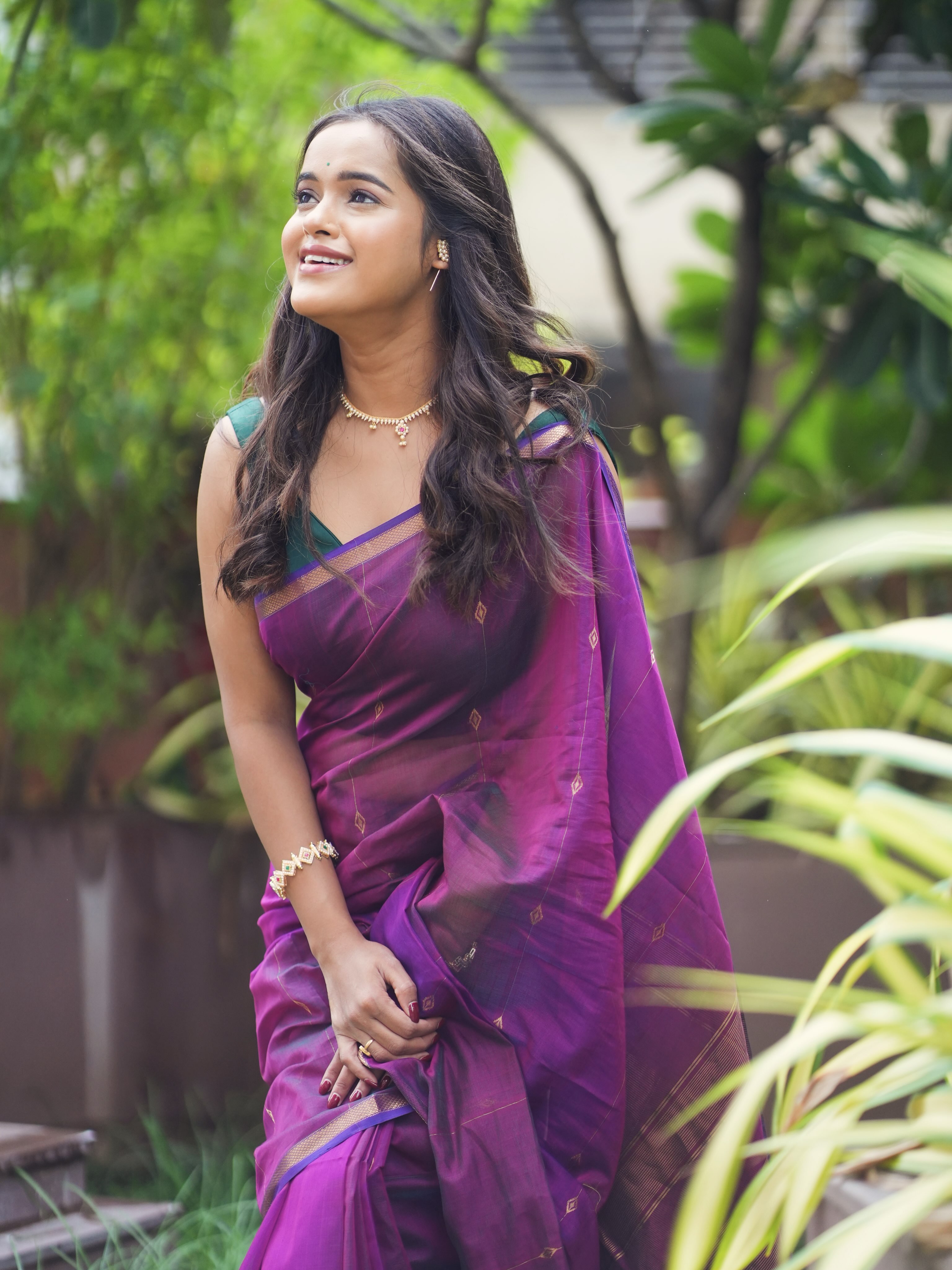 Chinmayee Salvi Maheshwari Saree Look