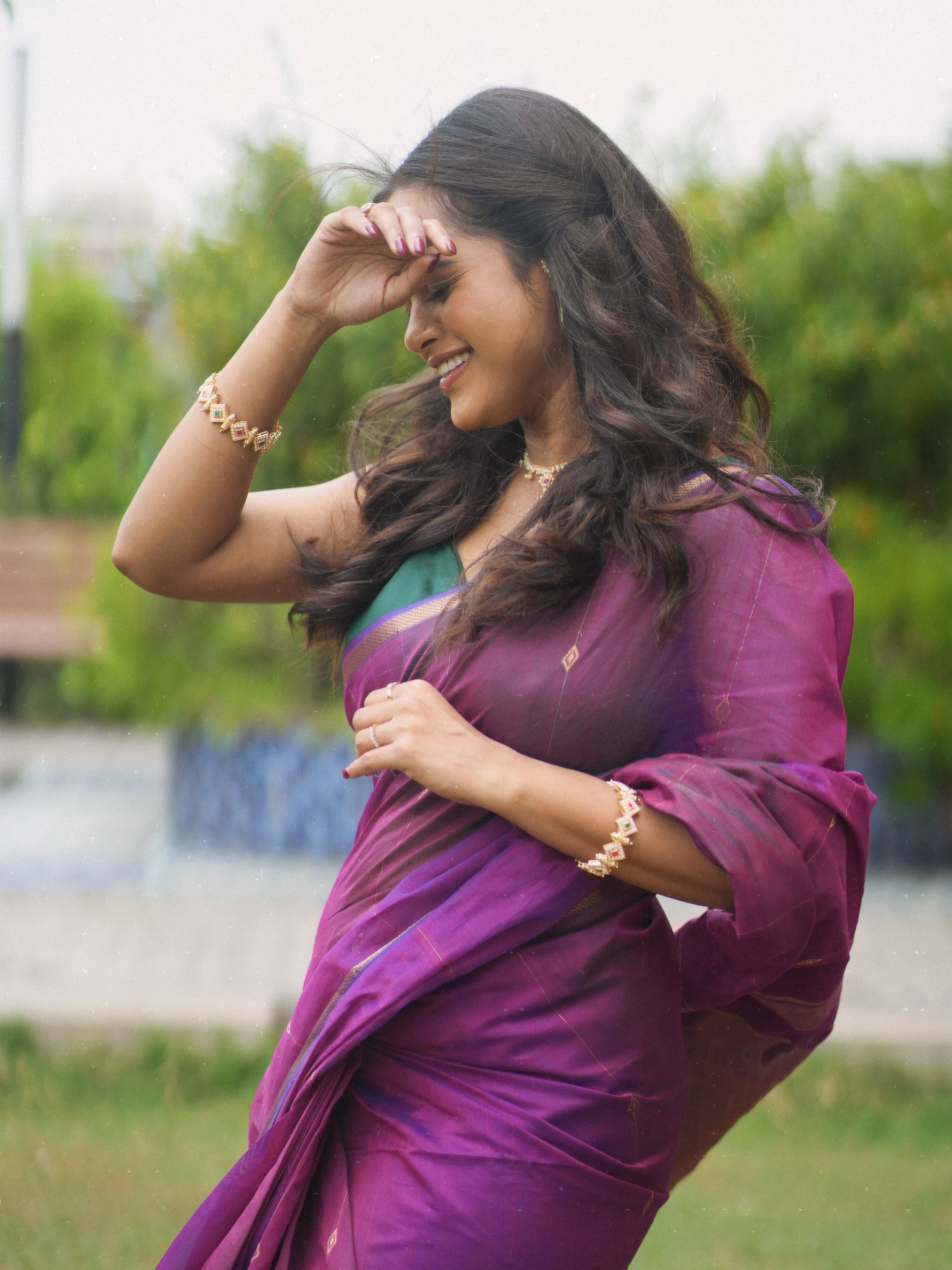 Chinmayee Salvi Maheshwari Saree Look