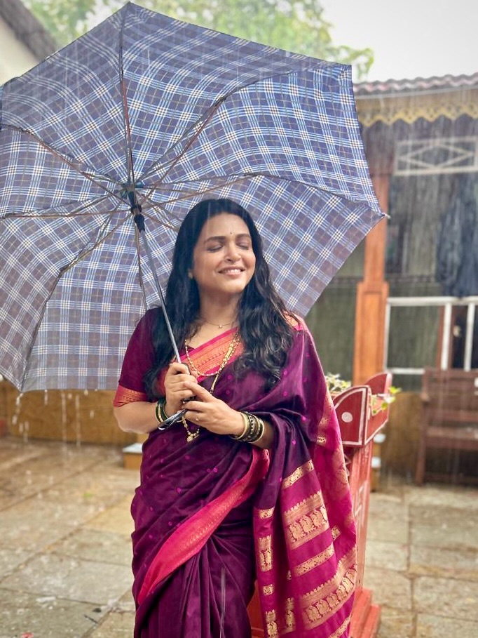 Deepa Chaudhari Enjoying Rain Monsoon 2026