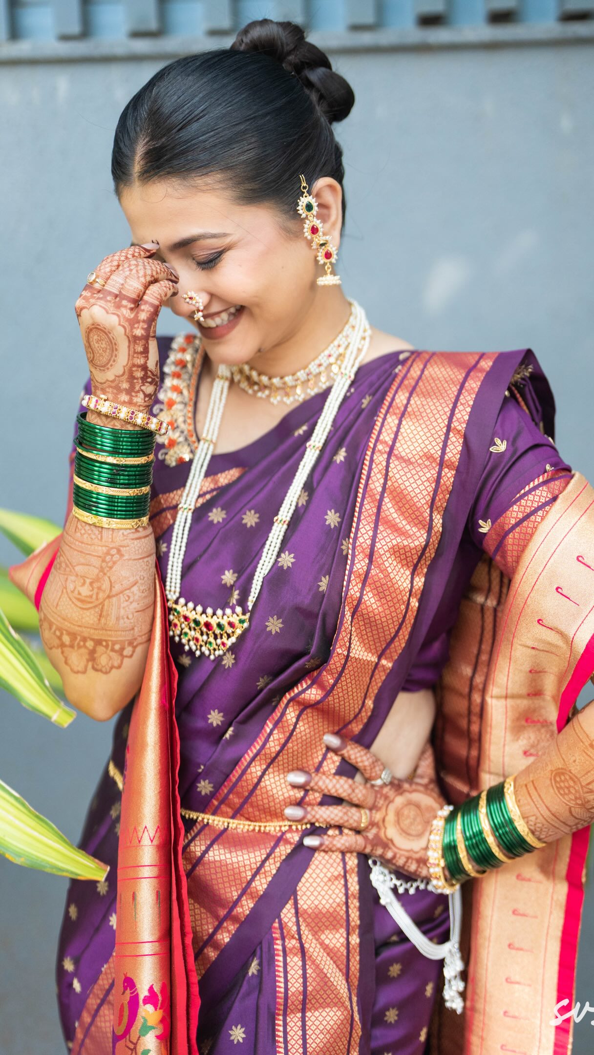 Dnyanada Ramtirthkar Green Saree Look