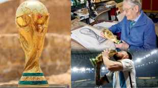 Who Made the fifa world cup trophy meet italian sculptor slivio gazzaniga