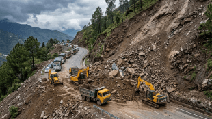 Jammu Srinagar National Highway Blocked Landslide | Udhampur Landslide News | Doda Bridge Crack News Traffic Update | Monsoon Rain Jammu Kashmir Latest Updates
