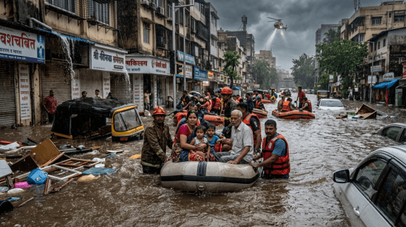Urban Flooding in India monsoon cities flood reasons in Maharashtra | Mumbai Pune Nagpur flood crisis during heavy rainfall | भारतीय शहरांमधील पूर आणि शहरे पाण्याखाली जाण्याची कारणे | मुंबई पुणे पावसाळा पूर परिस्थिती आणि उपाय