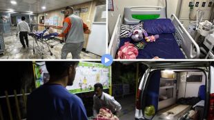 US air strike Iran cancer hospital | Ahvaz Shahid Baghaei hospital evacuation 2026 | इराण अमेरिकन हवाई हल्ला कॅन्सर रुग्णालय | अहवाज शाहीद बाघेई रुग्णालय २११ रुग्ण स्थलांतर २०२६