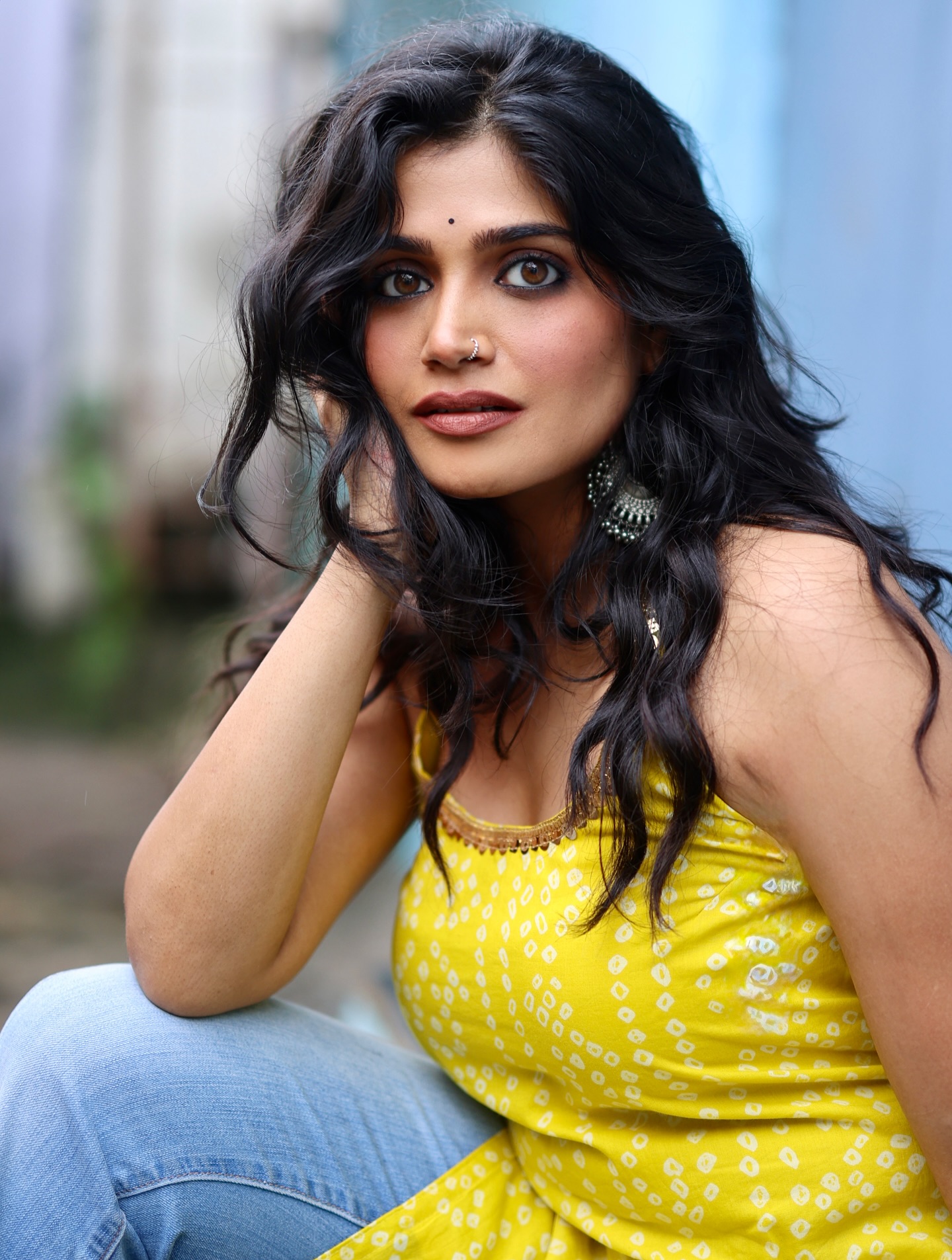Isha Keskar Green Saree Look