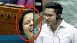 संसदेत अभिषेक बॅनर्जींचं भाषण अन् खासदार महुआ मोइत्रांच्या ‘त्या’ कृतीचा व्हिडीओ व्हायरल; नेमकं काय घडलं?
