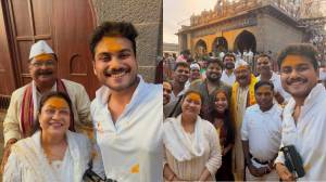 Photos : आदेश बांदेकरांनी कुटुंबासह घेतलं जेजुरीच्या खंडोबाचं दर्शन, भंडारा उधळत शेअर केला खास फोटो