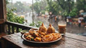 पाऊस पडताच तळलेले पदार्थ खाण्याची तीव्र इच्छा होते; जाणून घ्या यामागचे कारण