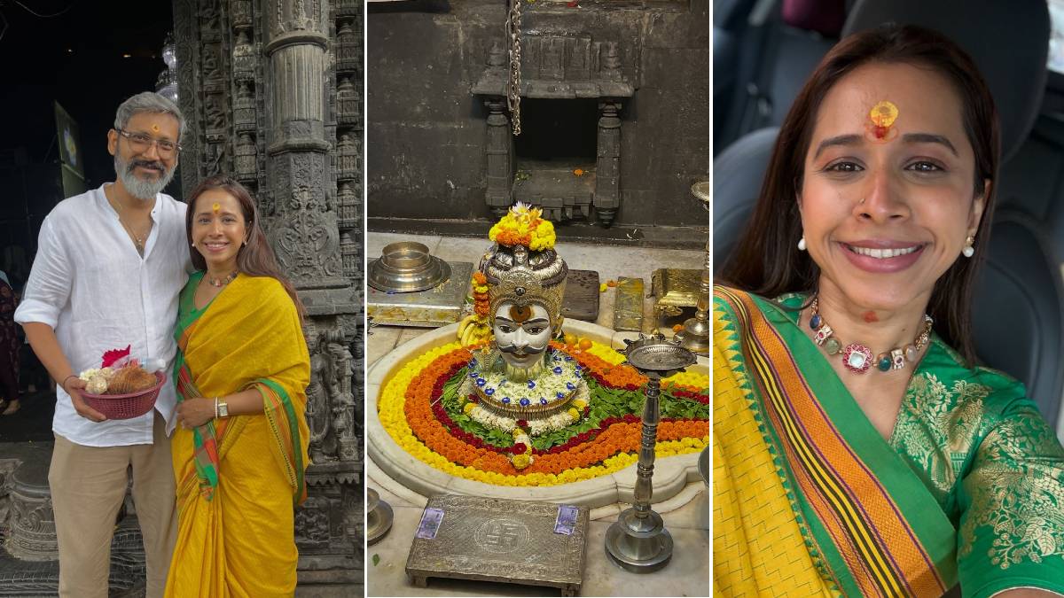 Shreya Bugde visits Trimbakeshwar temple