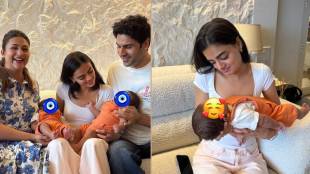 Ruhanika Dhawan meets Divyanka baby