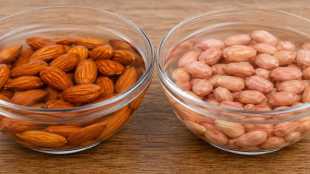 soaked almonds or soaked peanuts