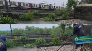 Bhayander railway parallel nullah waterlogging updates | Mira Bhayander heavy rain monsoon civic issues | MBMC drainage cleaning drive public health department | Mumbai local train western line track flooding risk