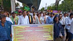 महावितरणच्या कारभाराविरोधात शेतकऱ्यांचा मोर्चा ; अघोषित भारनियमन व वाढीव देयके रद्द करा- खासदार लंके