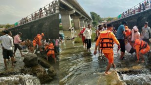 NDRF rescue operation Nira river | Ashadhi Wari Palkhi Sohala accident | Sant Dnyaneshwar Maharaj Palkhi Satara | Warkari saved from drowning Maharashtra
