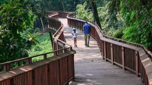Malabar Hill nature trail Mumbai closed | Mumbai tree top walk tourist ban | Malabar hill landslide alert BMC | Mumbai nature trail entry closed monsoon