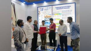 ichalkaranji textile manufacturers at bharat tex expo | shuttleless fabrics association pavilion delhi | kolhapur ichalkaranji textile industry news | maharashtra textile sector advance orders updates