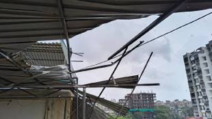 badlapur storm updates today | trees collapsed on cars badlapur west | power outage badlapur news | maharashtra monsoon heavy winds news