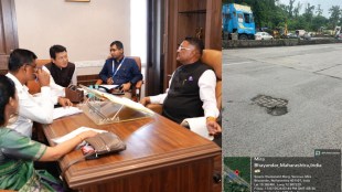 Thane Ghodbunder Road pothole repair news | Mira Bhayandar Municipal Corporation updates | Transport Minister Pratap Sarnaik order | Ghodbunder Road traffic and maintenance report