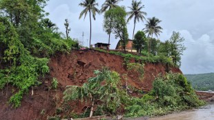 ratnagiri kolambe school landslide near highway | mumbai goa highway widening school danger ratnagiri | kamaljabai highschool kolambe landslide issue | ratnagiri breaking news school building safety risk