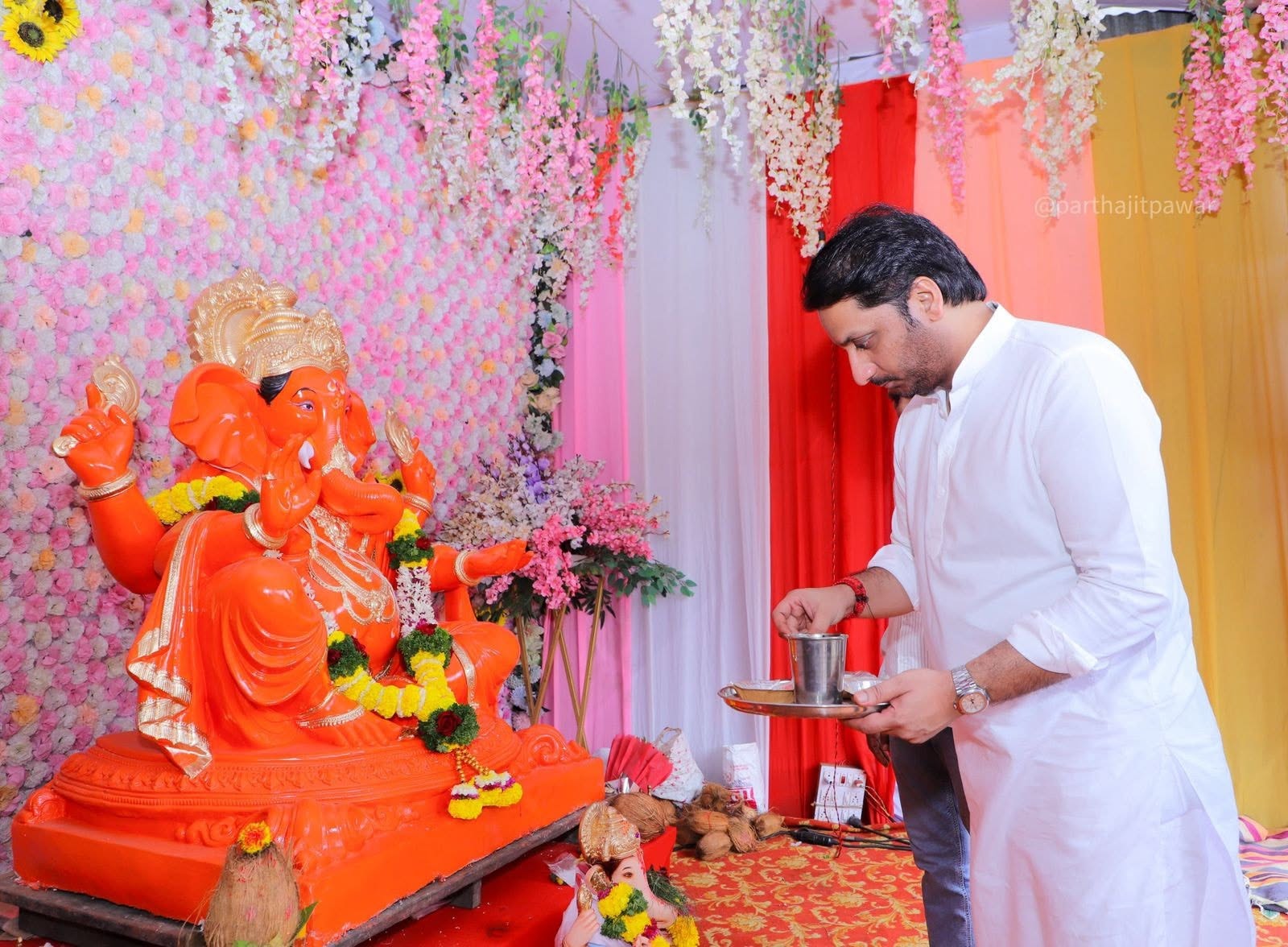 Parth Pawar Kaiynaat Dhar Engagement Card