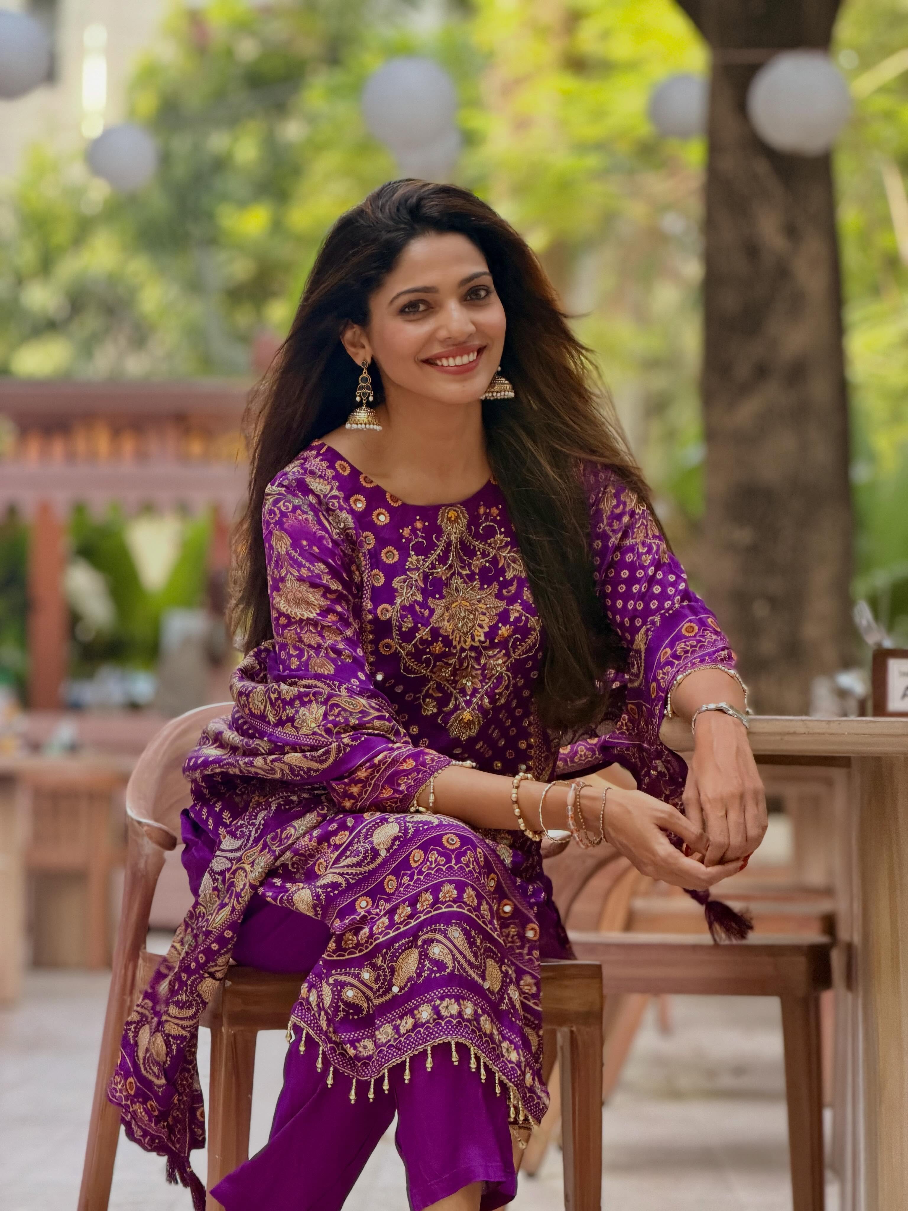 Pooja Sawant Cotton Saree Look