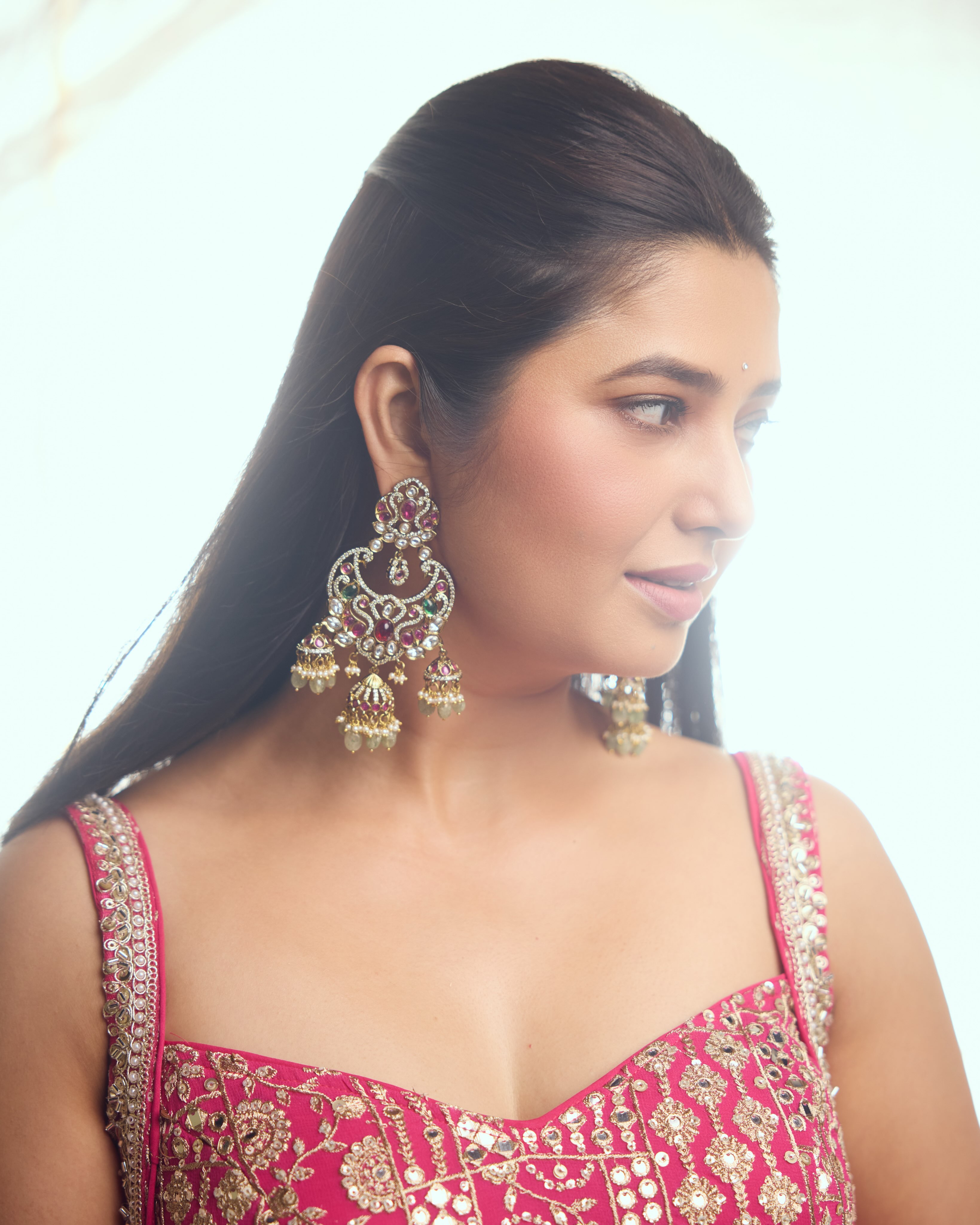 Prajakta Mali Pink Dress Look