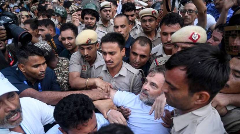 Rahul Gandhi PM Modi Residence Protest News and NEET Paper Leak Updates