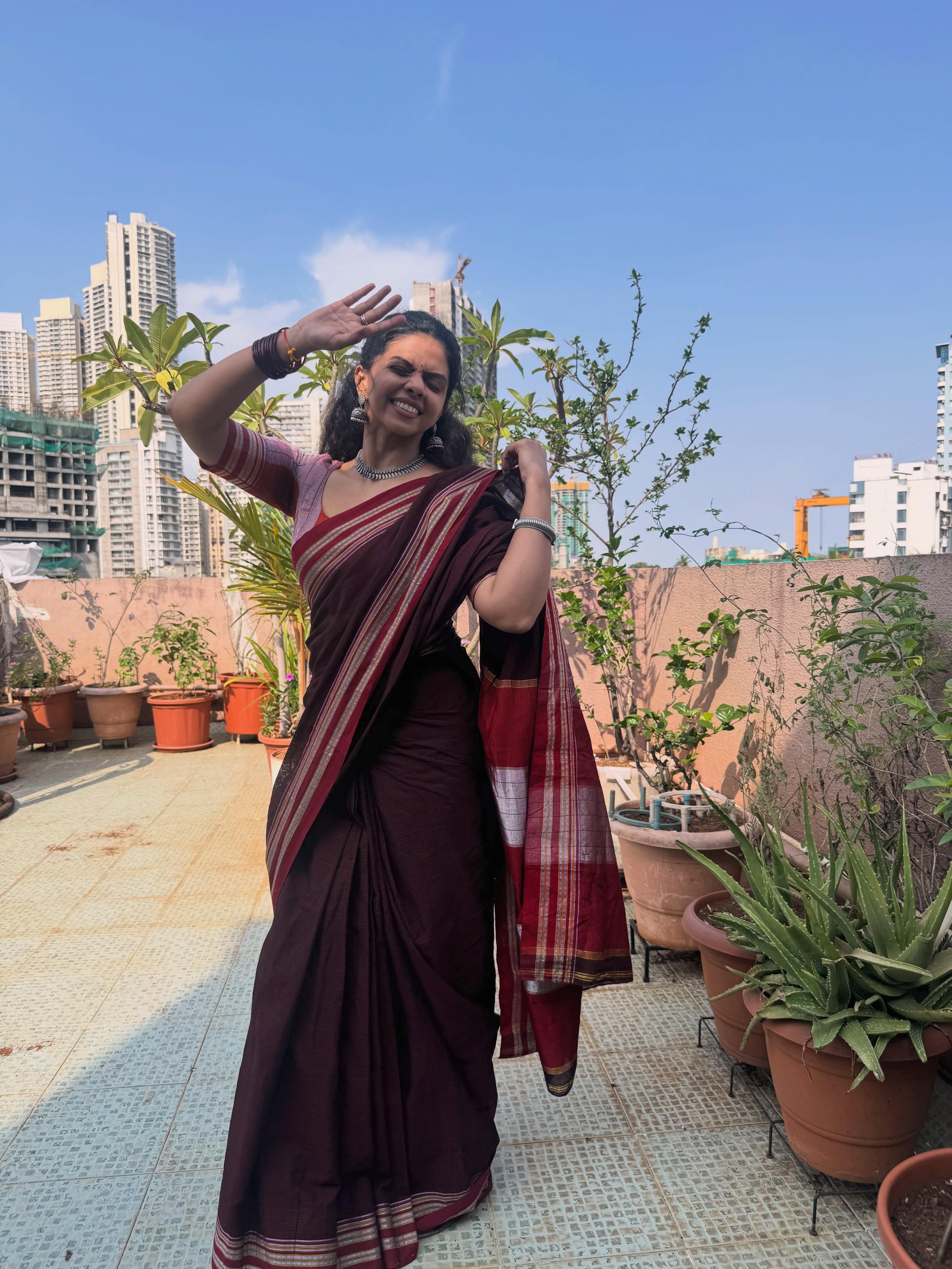 Rutuja Bagwe Irkal Saree Look