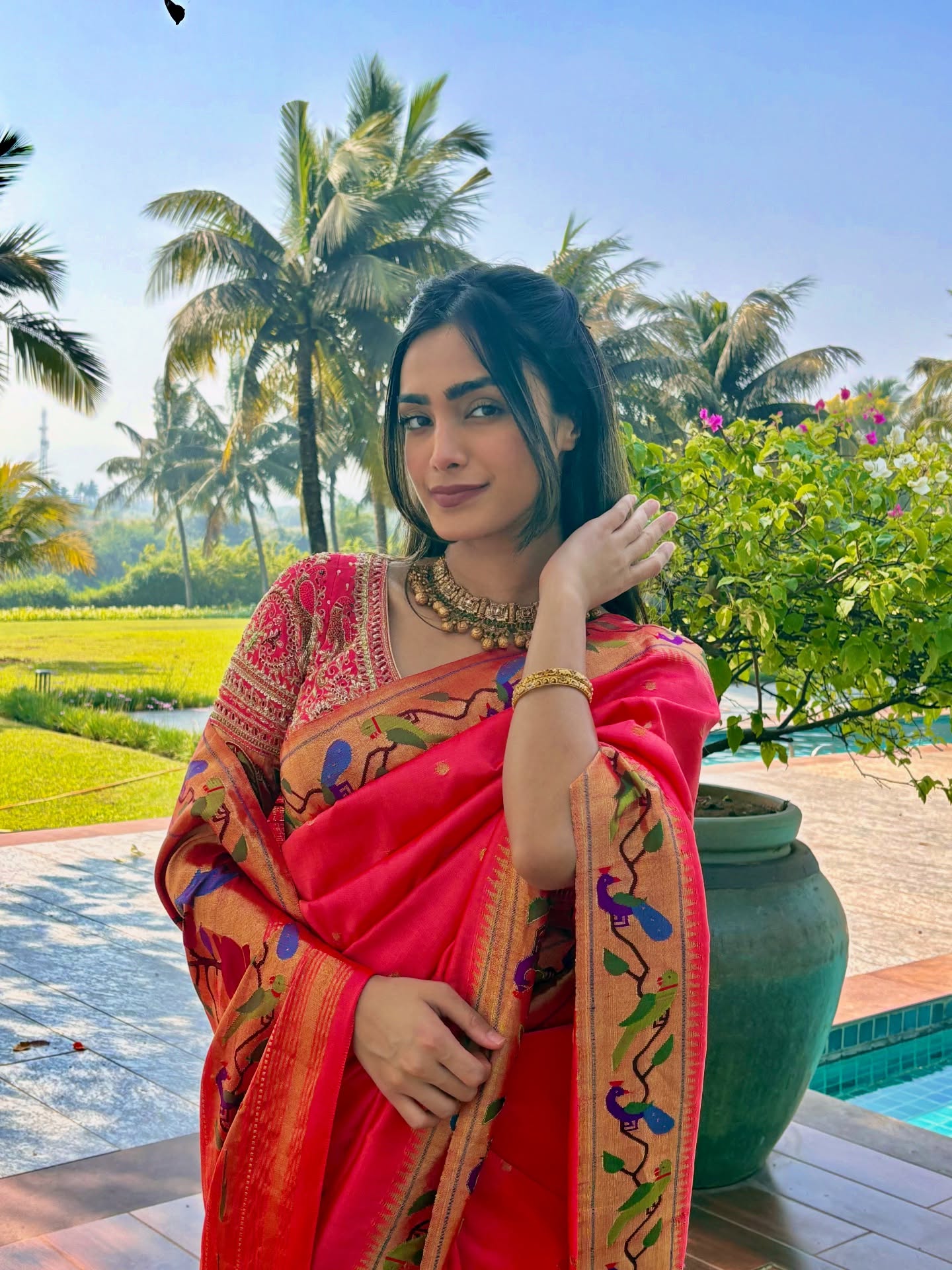 Rutuja Jay Pawar Saree Look Viral