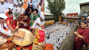 Photos: “पाऊले चालती पंढरीची वाट…”; सुनेत्रा पवारांनी घेतले जगद्गुरू संत तुकाराम महाराज पालखीचे दर्शन