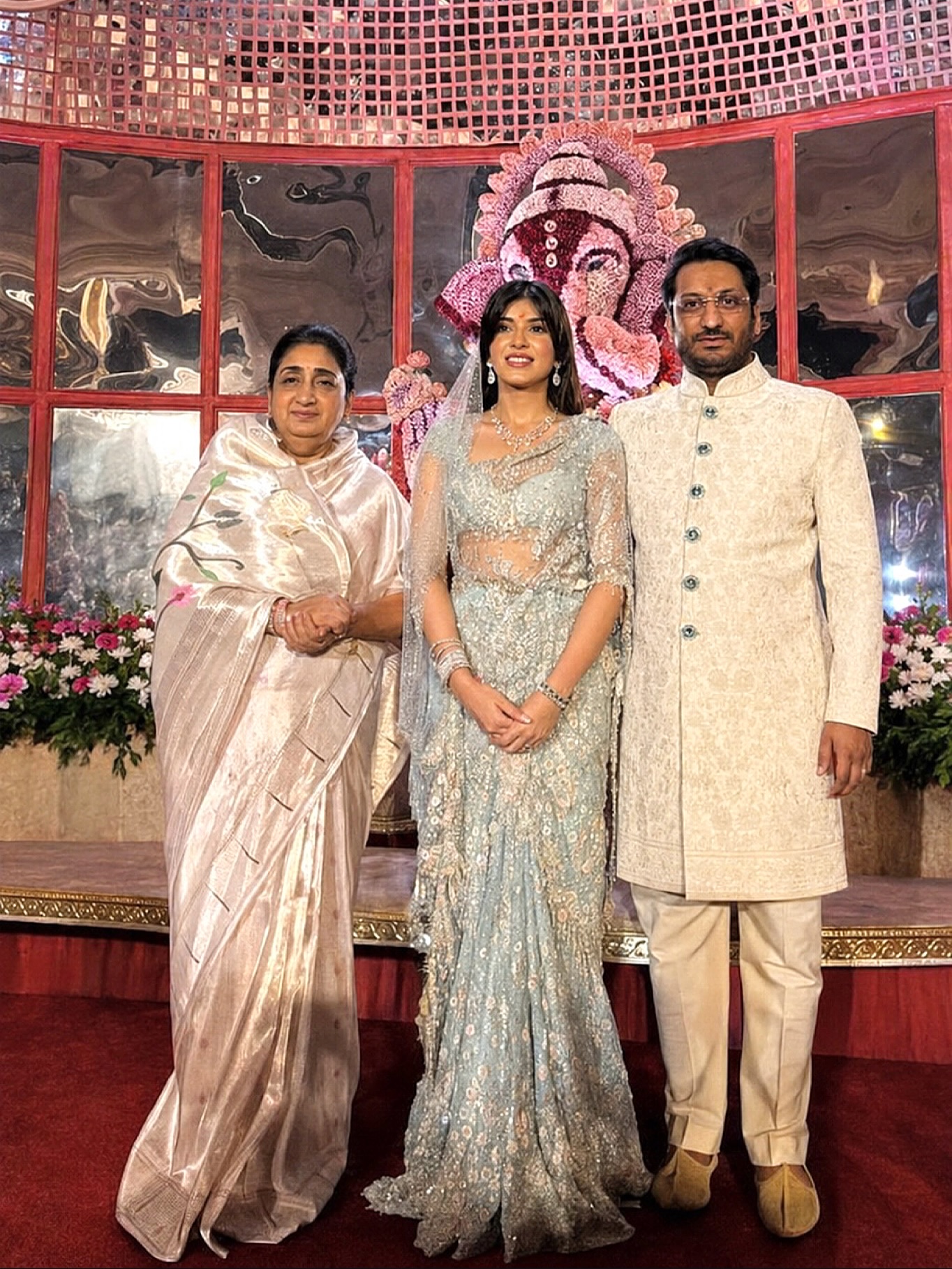 Sunetra Pawar Look At Parth Pawar Engagement 