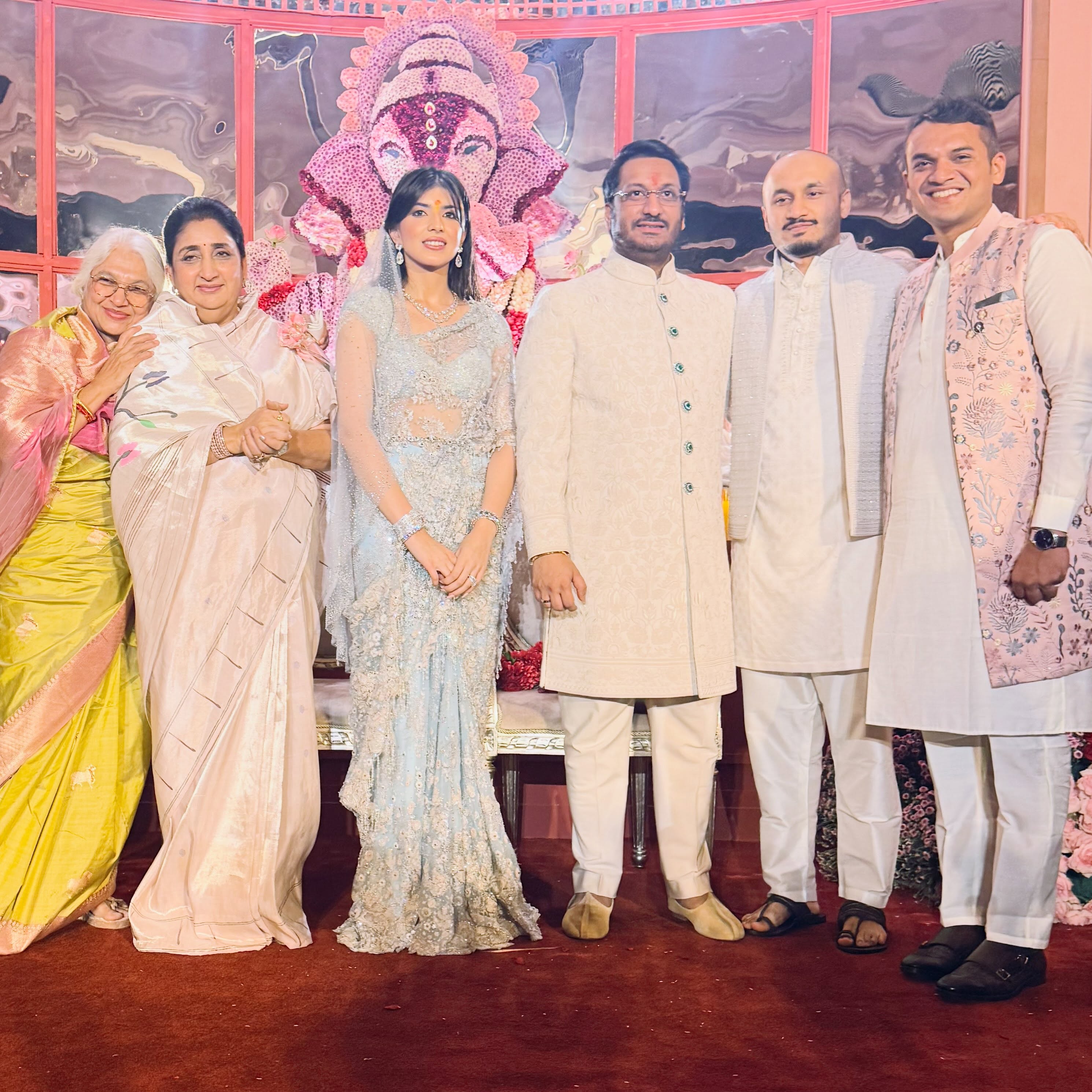 Sunetra Pawar Look At Parth Pawar Engagement 