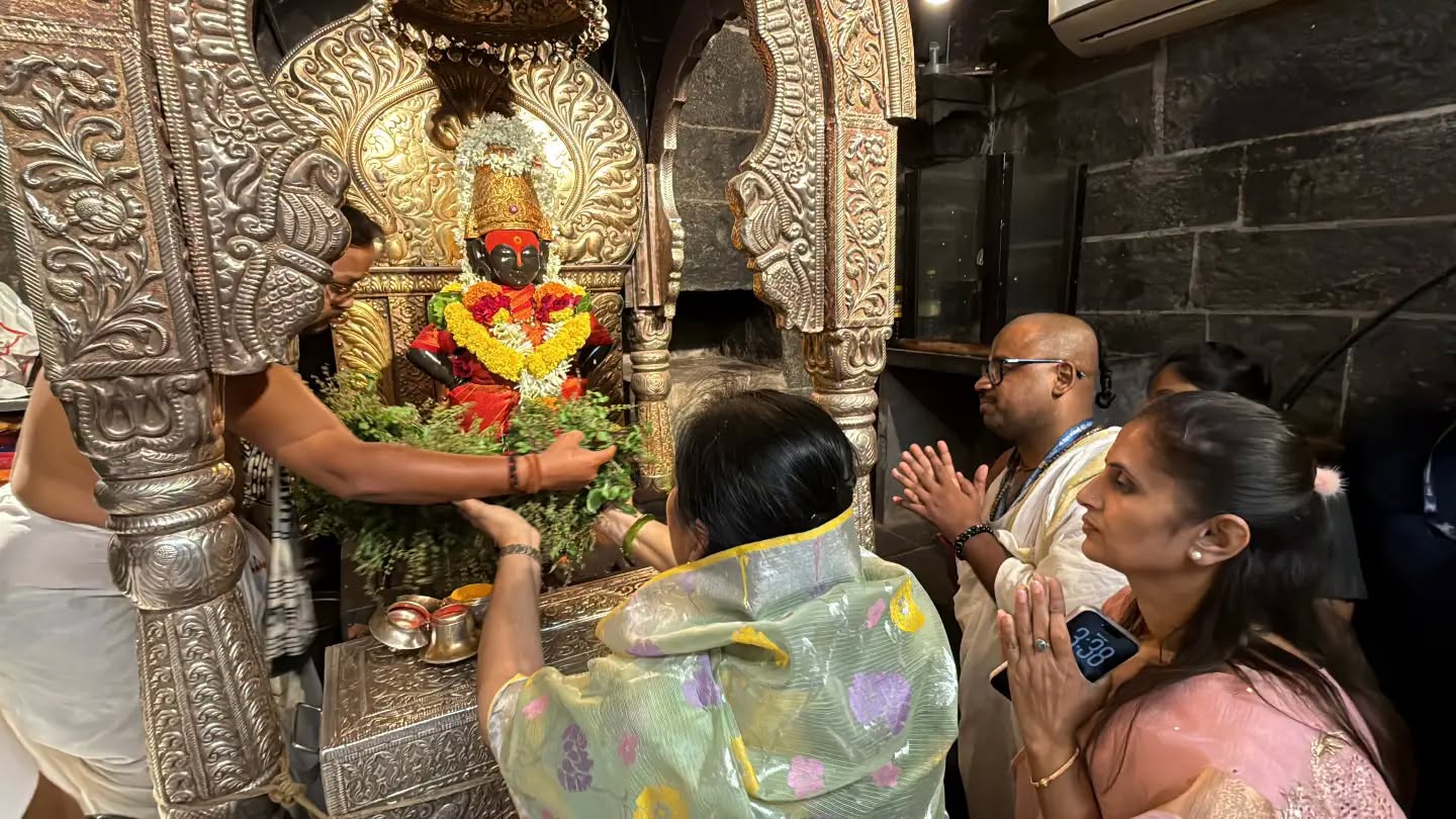 Sunetra Pawar Vitthal Rukmini Mandir Pandharpur