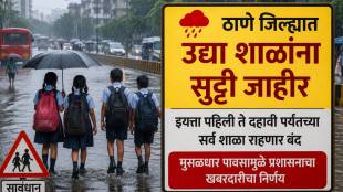 Thane school holiday tomorrow due to heavy rain | Thane collector orders school closure on July 6 | Maharashtra rain updates Orange alert in Thane district | Thane Kalyan Navi Mumbai waterlogging news
