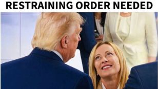 Donald Trump shares Giorgia Meloni meme on Truth Social | US President Trump and Italy PM Meloni diplomatic row | डोनाल्ड ट्रम्प आणि जॉर्जिया मेलोनी वाद | ट्रम्प ट्रुथ सोशल मीम मेलोनी फोटो वाद