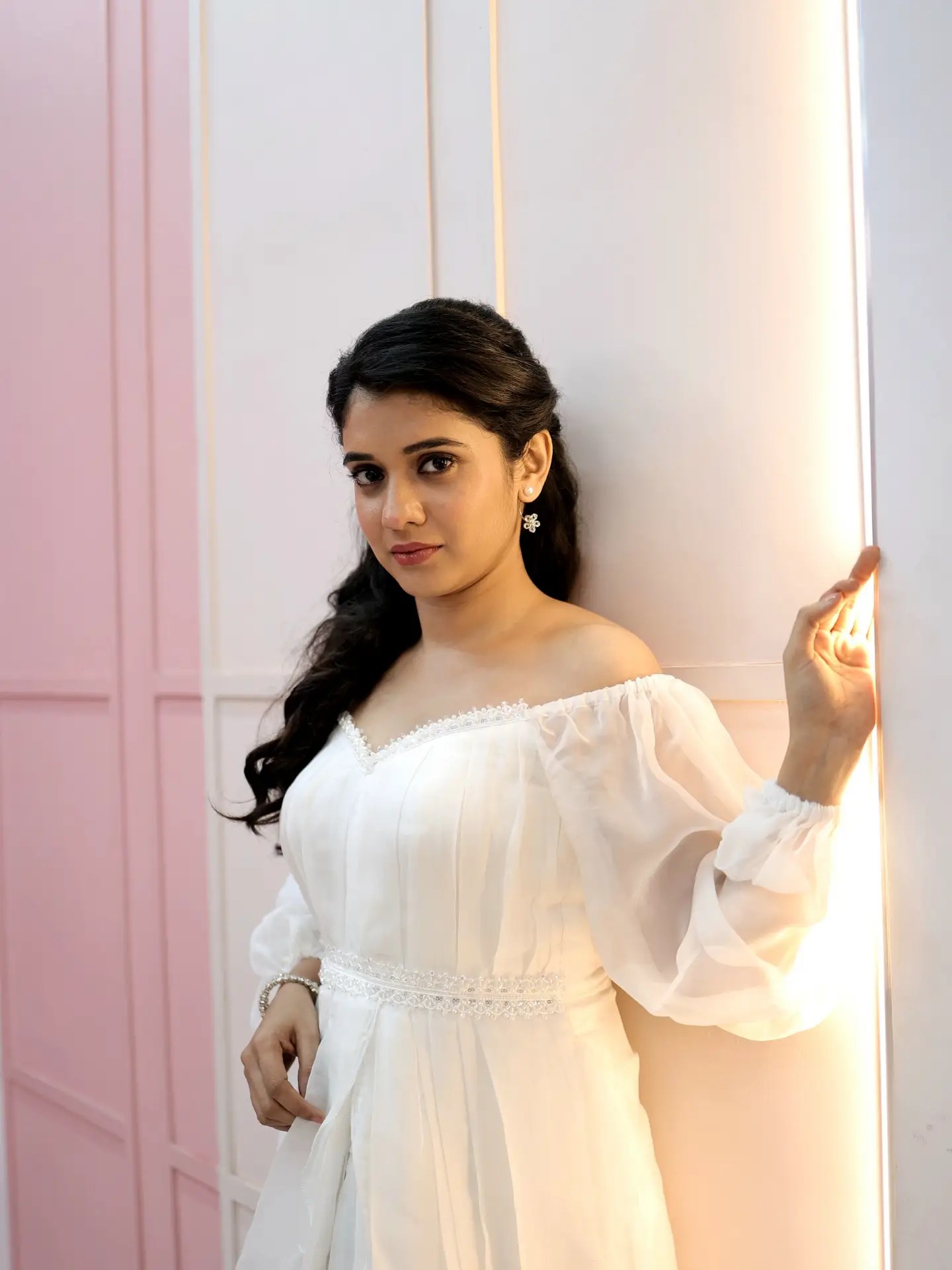 Vaishnavi Kalyankar Gaikwad White Dress Look