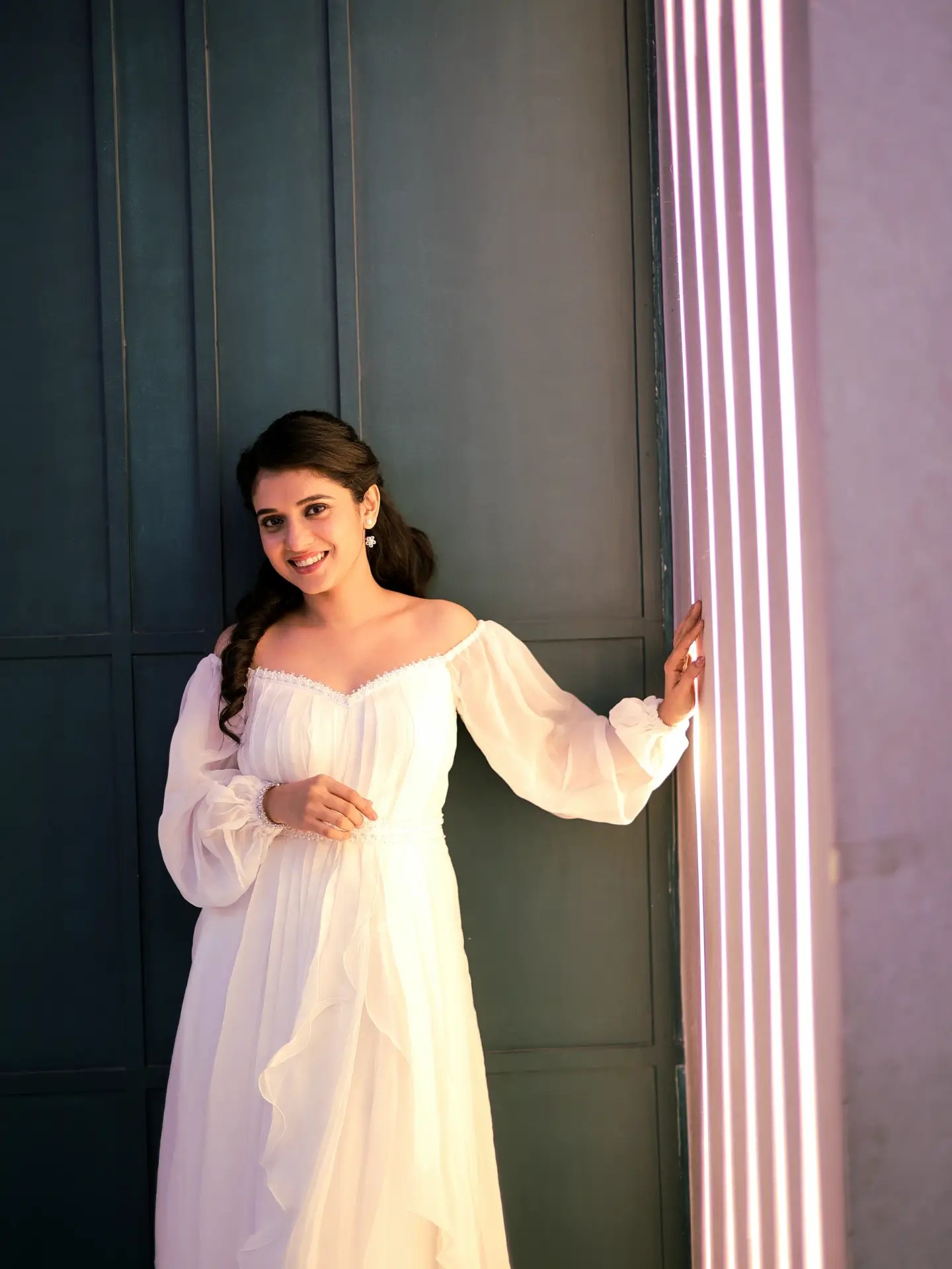 Vaishnavi Kalyankar Gaikwad White Dress Look