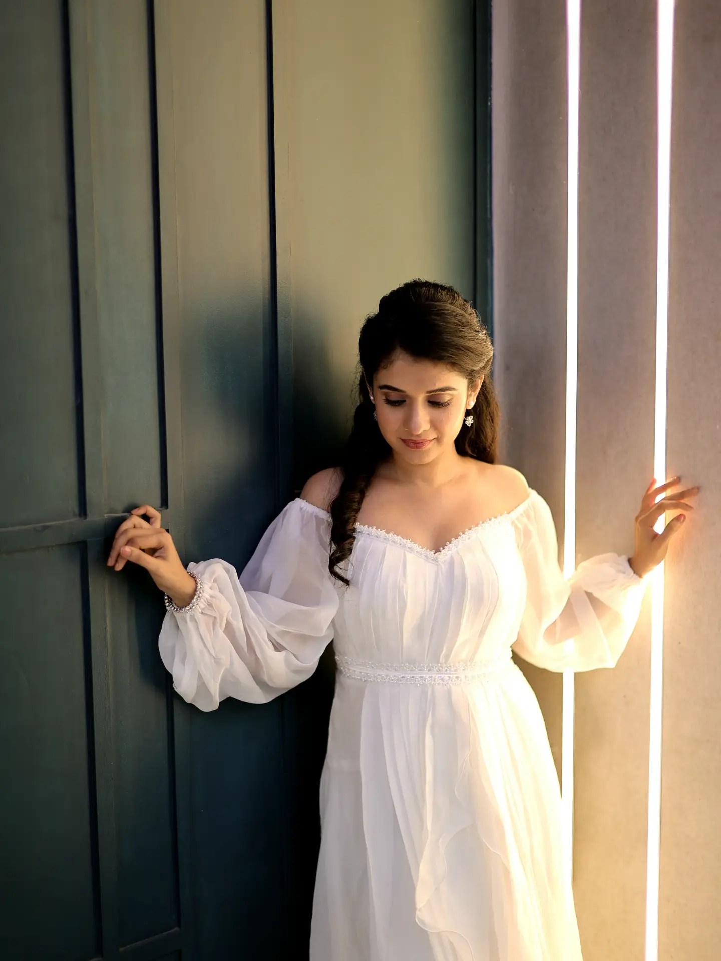 Vaishnavi Kalyankar Gaikwad White Dress Look