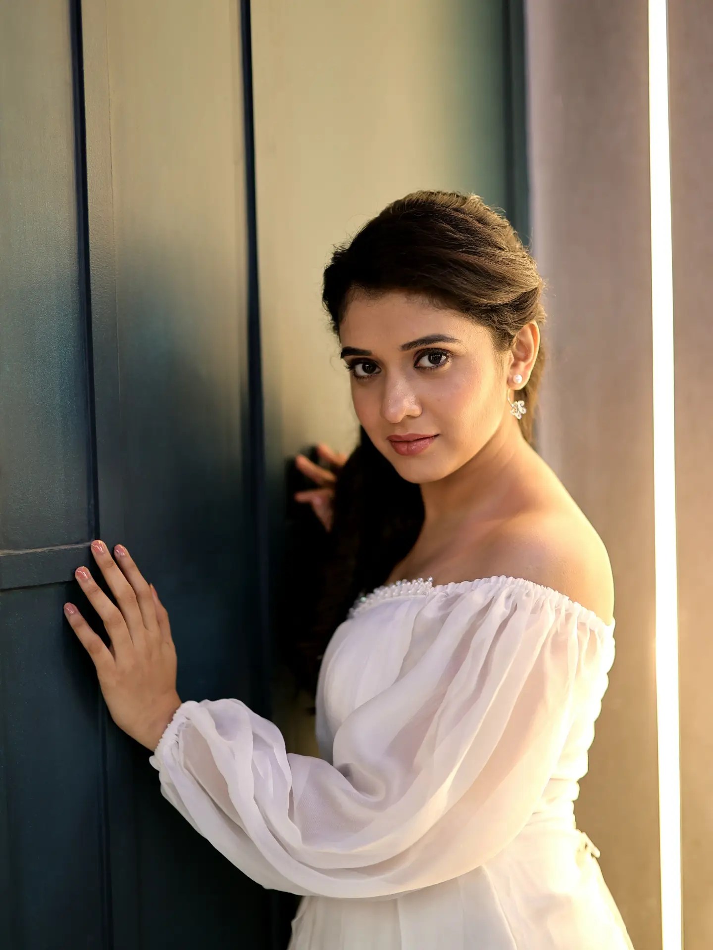 Vaishnavi Kalyankar Gaikwad White Dress Look