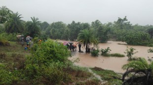 Palghar monsoon flood situation | Saphale Kelwe Road heavy rainfall waterlogging | Encroachments on natural drains Palghar district | Palghar infrastructure development flood impact