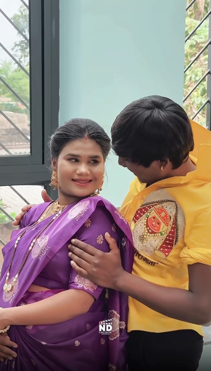 suraj chavan mari aai devi darshan with wife