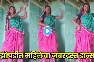Woman performing graceful dance in front of a mud hut on Kehna Hi Kya song viral on social media