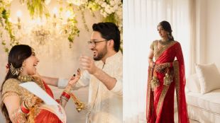 Actress Akansha Ranjan and director Sharan Sharma wedding photos with Alia Bhatt and Ranbir Kapoor