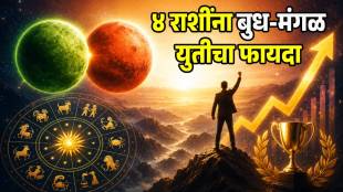 budh mangal yuti make Dwidwadash Drishti Yog on 22 july 2026