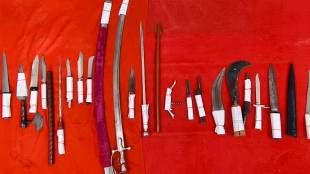 Chhatrapati Sambhajinagar crime branch raid weapons | Baba Farzand house raid cash seized | Maharashtra police ammunition seizure mitmita | Chhatrapati Sambhajinagar crime news updates